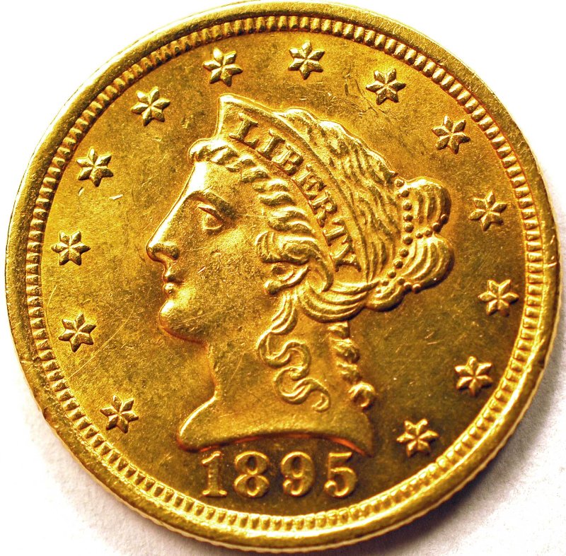 1895-Quarter-Eagle-For-Grade-And-Comment