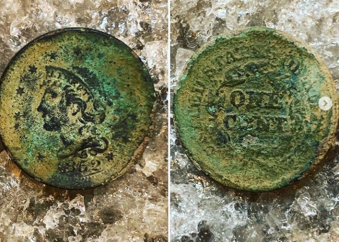 Treasure-Mass-Findings:-1852-Braided-Hair-Large-Cent