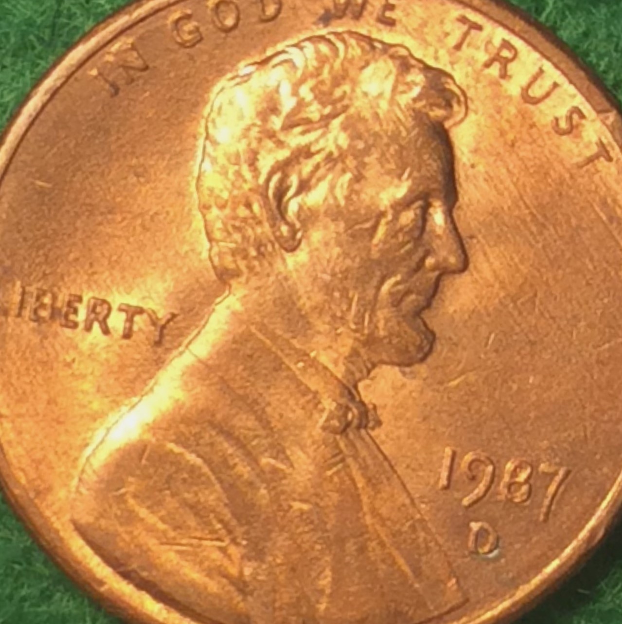 1987-D-Lincoln-Cent-DDO-Date-&-MM-/Ddr-America
