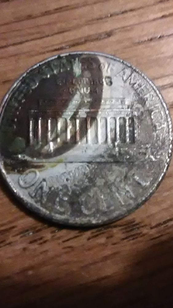 2001-D-Penny-Has-A-Silver-Film-Inconsistent-Though