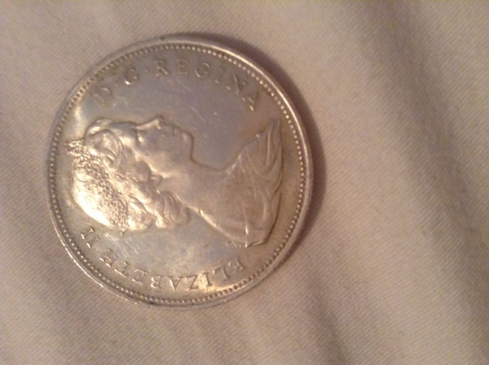1966-Canadian-Silver-Dollar---Small-Or-Large-Bead