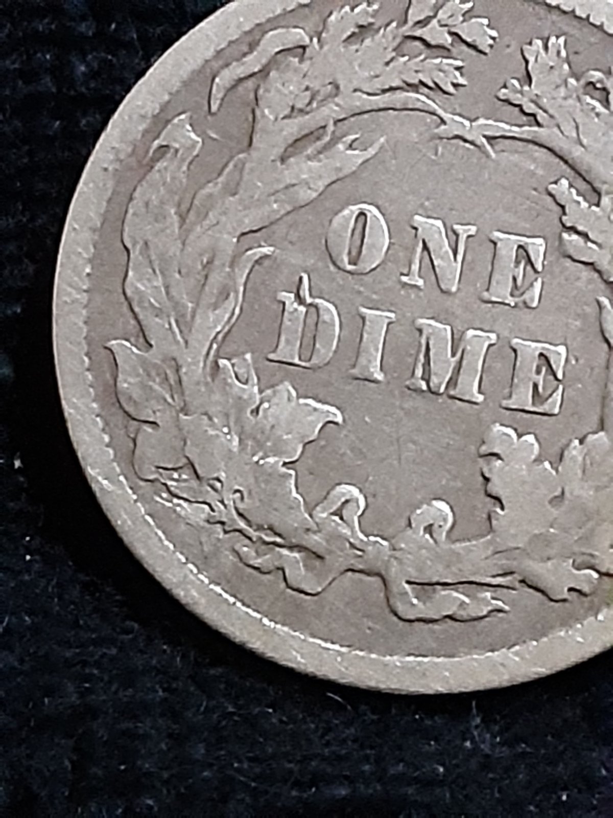 1887-Dime-.-Error-Or-Damage