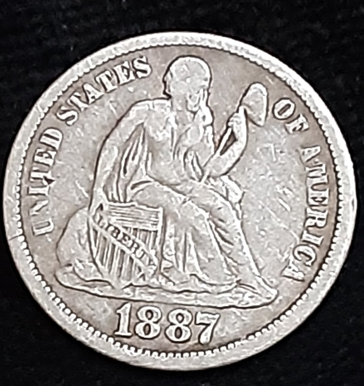 1887-Dime-.-Error-Or-Damage