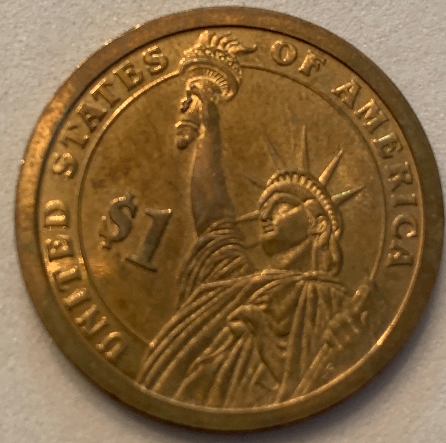 John-Adams-S-Presidential-Dollar,-2-Different-Finishes.mat-Obv,-Shiny-Rev.-Missing-Clad?-Help?
