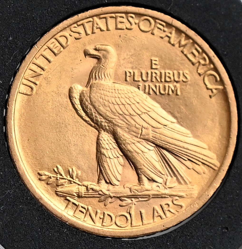 1907-$10-Gold-Indian-Head-For-Grading