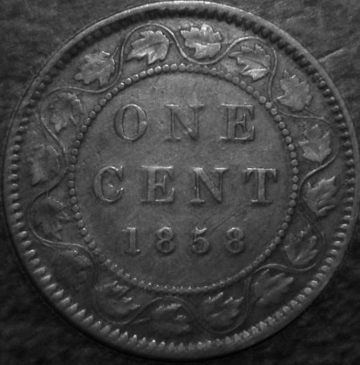 Canada-1858-Large-Cent-Variety