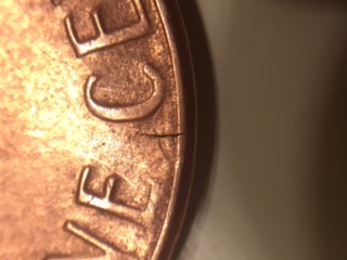 1985-D-Penny-With-An-Extra-Long-One-One-The-Reverse