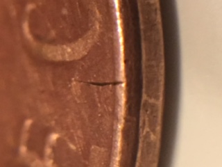 1985-D-Penny-With-An-Extra-Long-One-One-The-Reverse