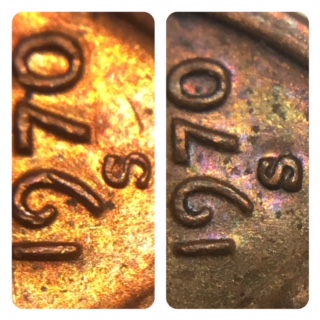 1970-S-Large-Date-LMC.-Two-Cents,-Two-Very-Different-Mintmarks