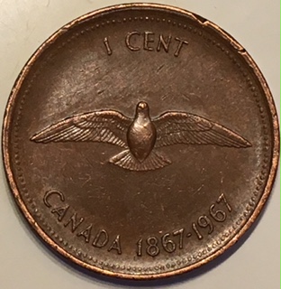 1967-Canadian-Cent.-Doubling-On-The-Obverse.