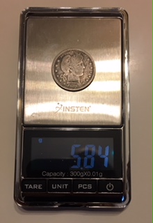 1908-O-Barber-Quarter-Weighs-5.84-Grams.-Wear?