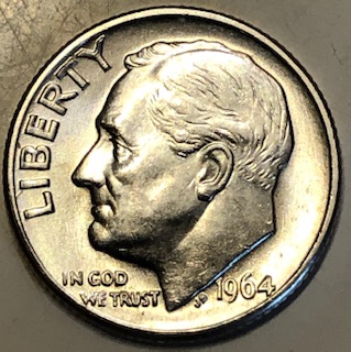 1964-D-Roosevelt-Dime-Blunt-9-Compared-To-Rounded-9