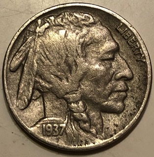 1937-P-Buffalo-Nickel.-Not-Sure-If-This-Is-Cast-Or-Not.