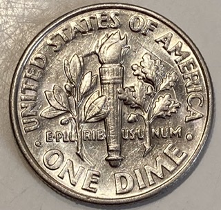 2000-P-Roosevelt-Dime,-Obverse-And-Reverse-Die-Clashes-W/-A-Collar-Clash.