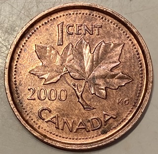 2000-Canadian-Cent-Question-Regarding-The-Beads-On-The-Obverse.