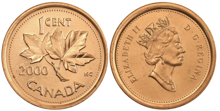 2000-Canadian-Cent-Question-Regarding-The-Beads-On-The-Obverse.