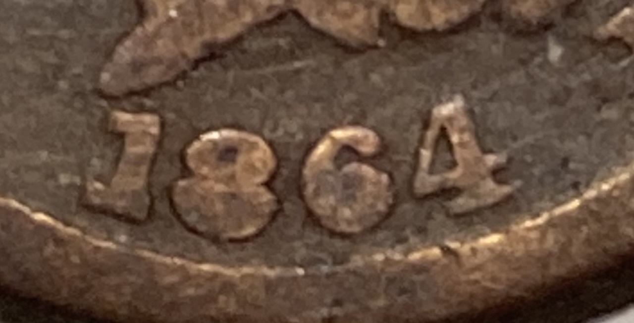 1864-P-Indian-Head-Cent-Rotated-About-90-Degrees-CCw.