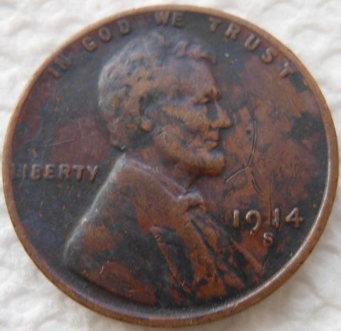 Counterfeit-1914-S-Lincoln-Cent---Altered---Fast68charger