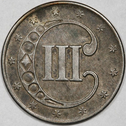 1852-Three-Cent-Silver