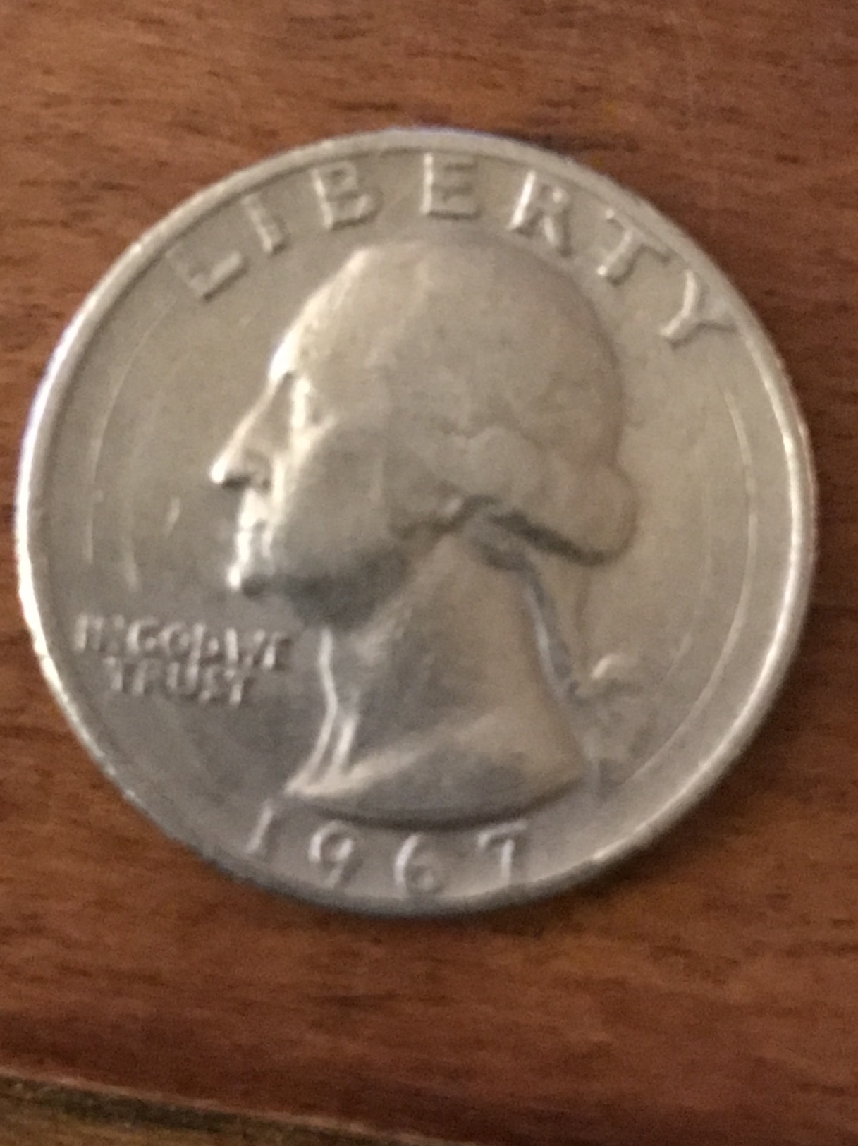 1967-Quarter-No-Mint-Mark-Weird-Face-Markings