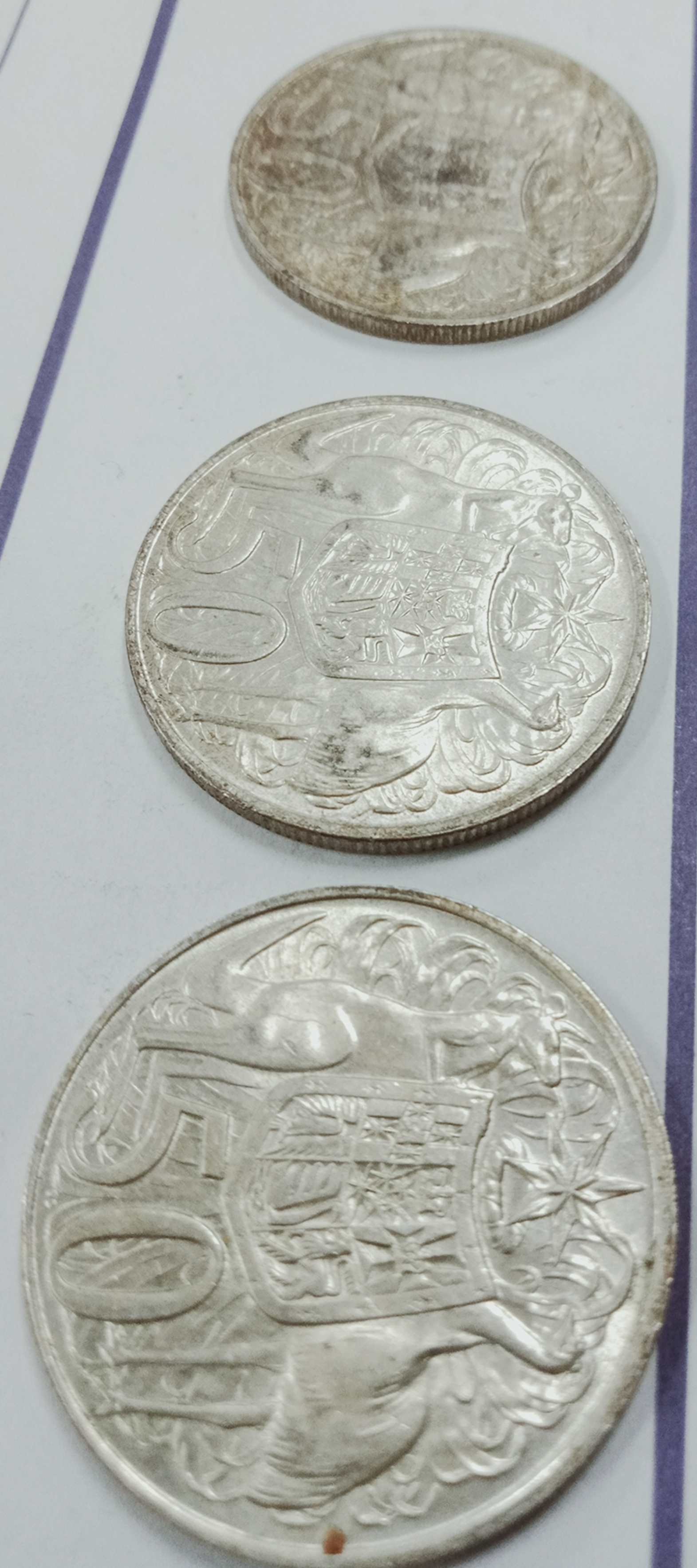 3-1966-Australian-50c-Coins-In-One-Day