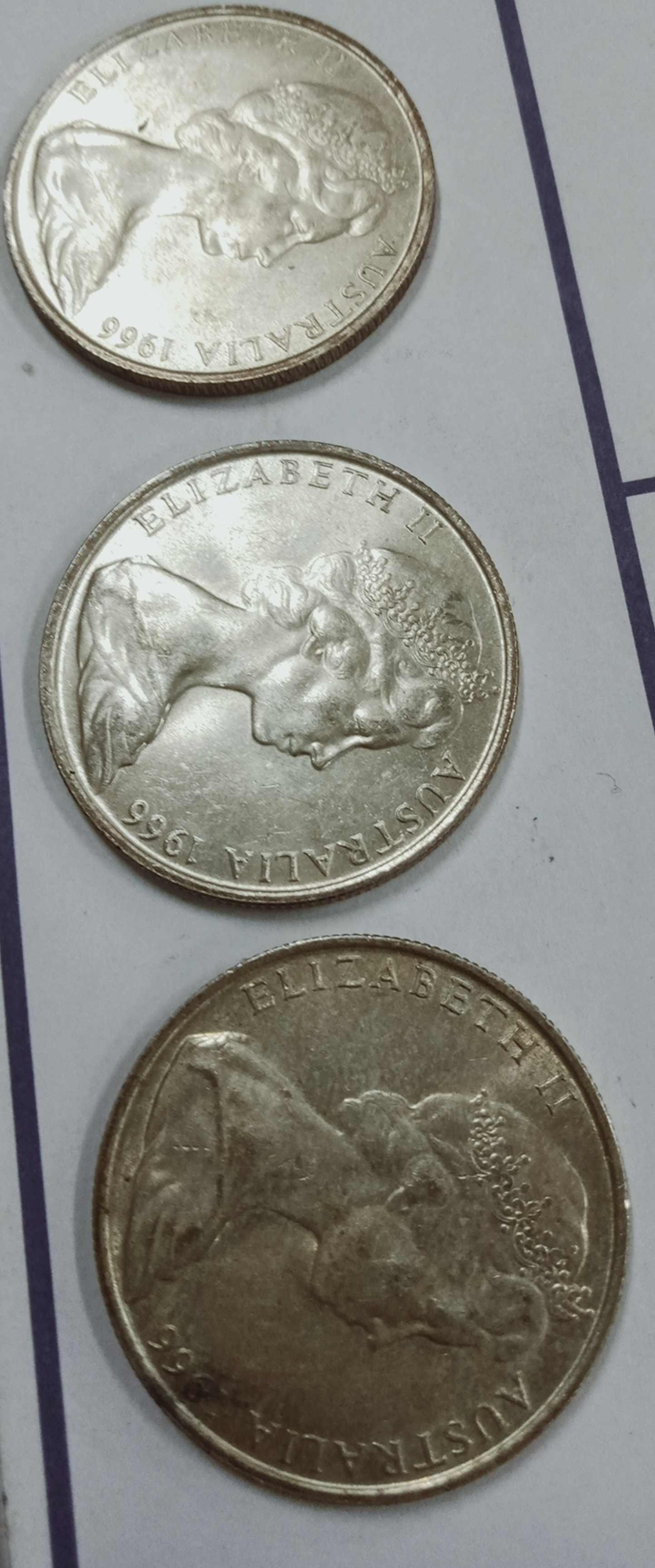 3-1966-Australian-50c-Coins-In-One-Day