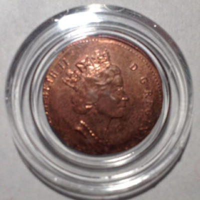 1993-Or-5--25c-On-1c-Planchet-Error
