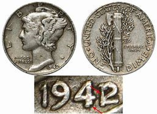 1942-Mercury-Dime-#1