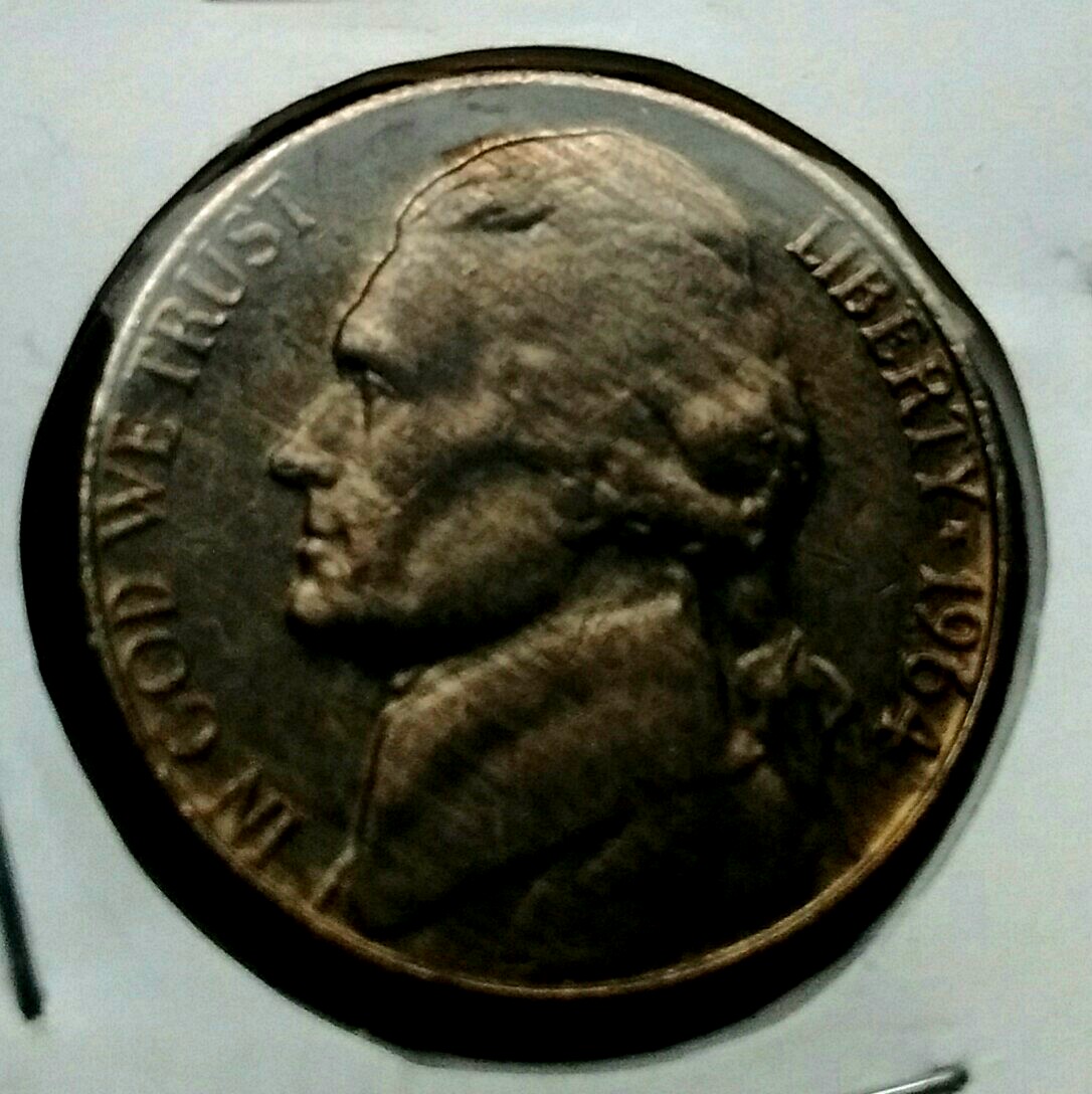 Gorgeous-Uncirculated-And-Toned-1964-Nickel