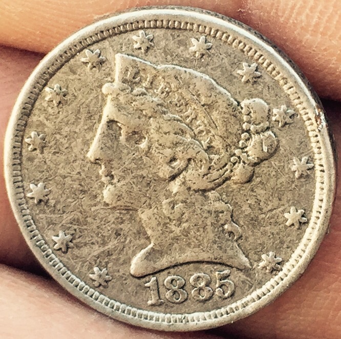 1885-S-Five-D-Non-Gold-Or-Silver?