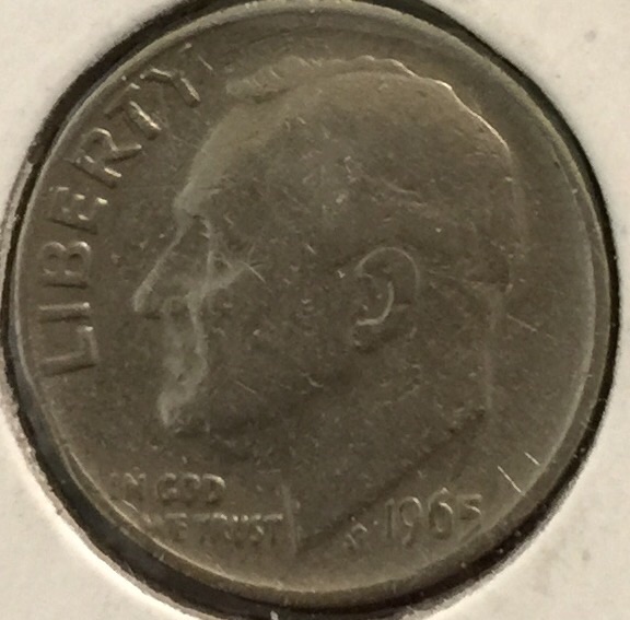 1965-Dime-That-Reads-One--Ime-Instead-Of-One-Dime