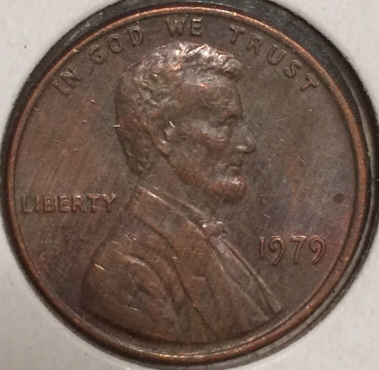 1979-Penny-Streaks-Across-Coin-On-Both-Sides