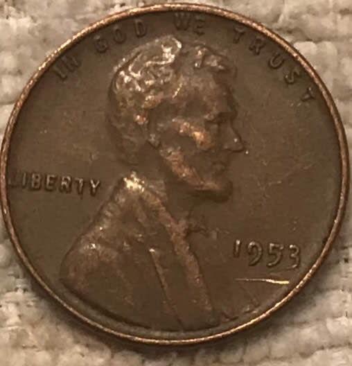 1953-P-Lincoln-Fair-Condition-With-Possible-Die-Chip