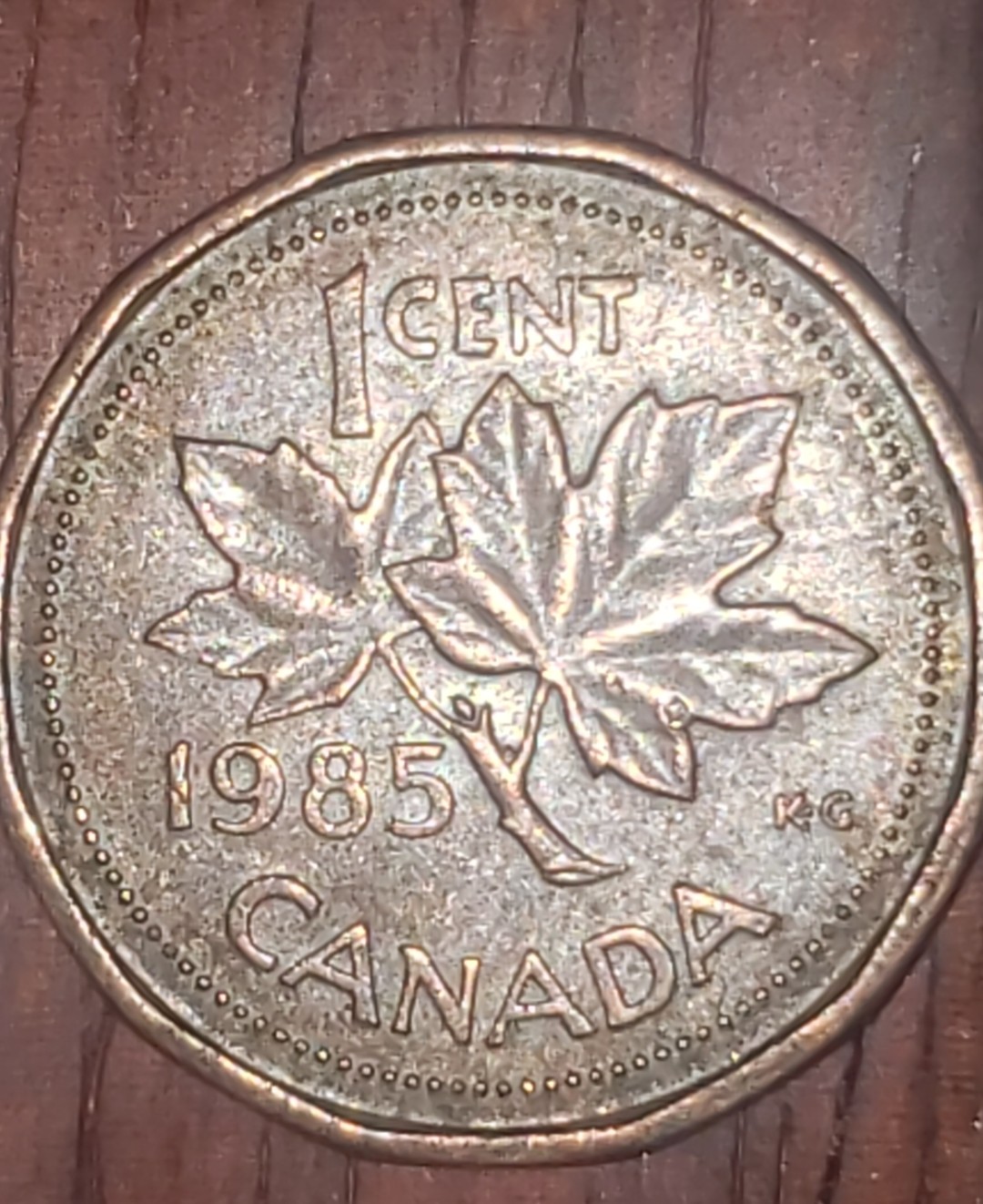 1985-Pointed-5-Canada-1-Cent