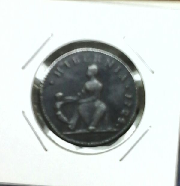 1724xf-Au-Woods-Half-Penny-Harp-On-Left-Side!-Error?-Silver?