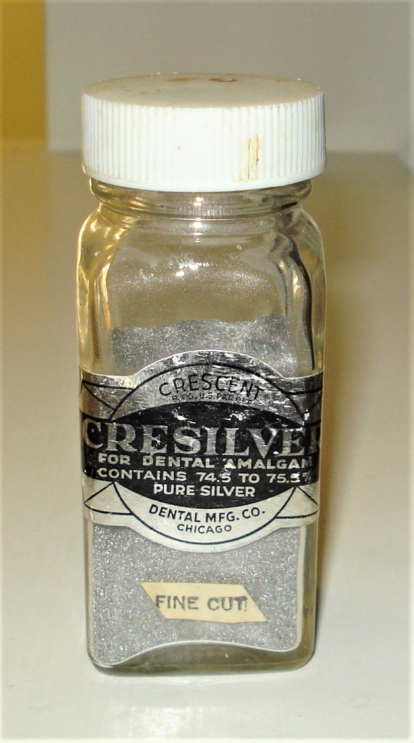 Vintage-Bottle-Of-Dental-Amalgam-Silver---74.5-%-Pure