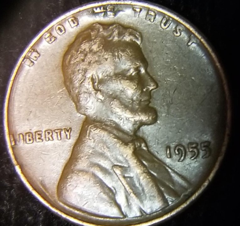 1955-Penny-Possible-Double-Strike-Error?