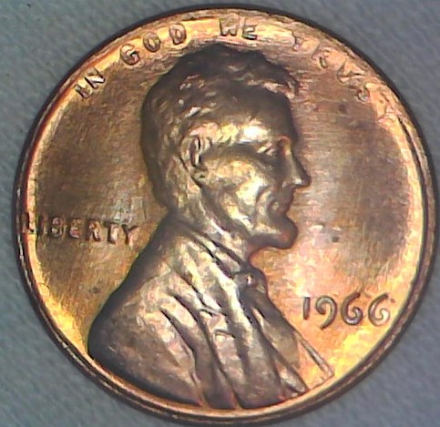 1966-Penny-Die-Break/Struck-Thru