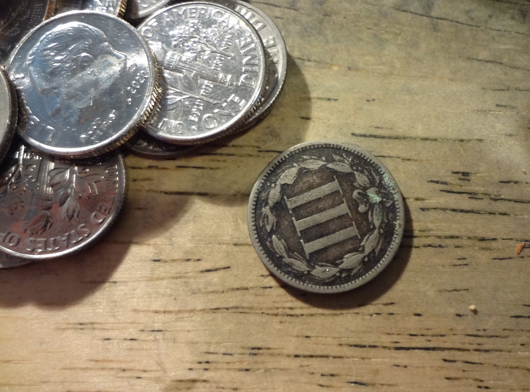 3-Cent-Nickel-Piece-Found-Searching-Penny-Rolls!