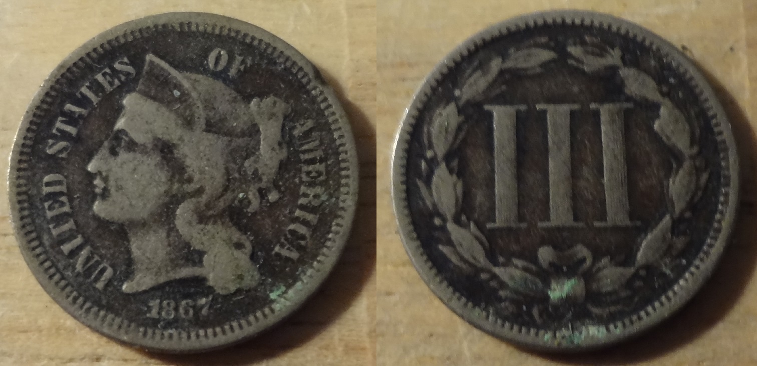 3-Cent-Nickel-Piece-Found-Searching-Penny-Rolls!