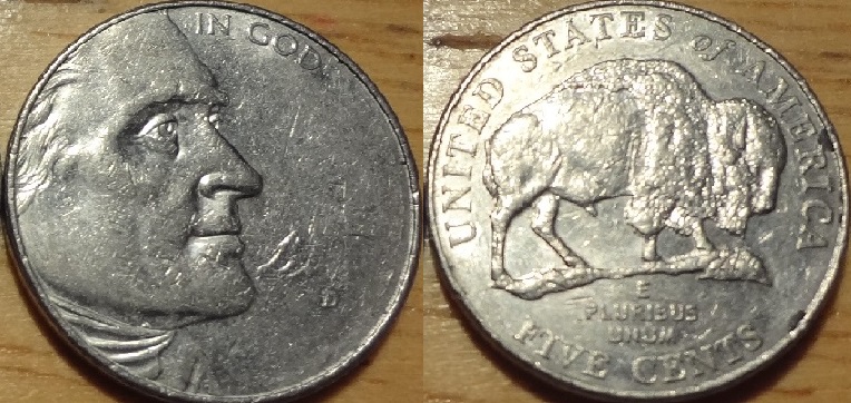 2005-D-Bison-Nickel-Struck-Through-Grease-Right-Obverse.-Date-&-
