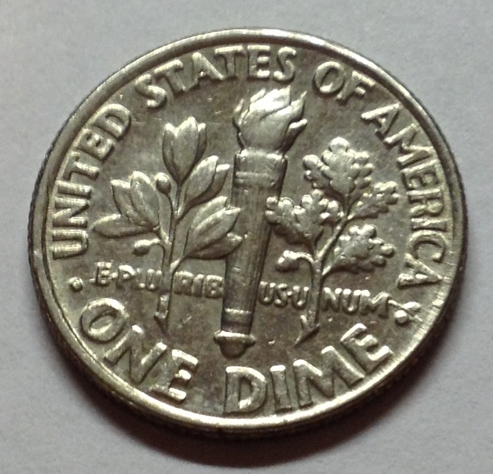 Two-Roosevelt-Dimes-With-Cracks/Chips