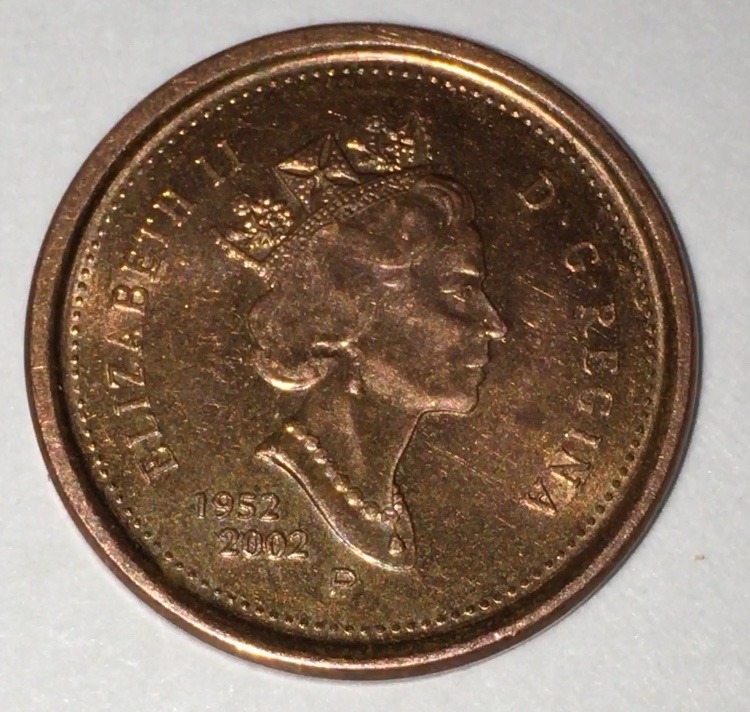 Magnetic-1952-2002-P-Canadian-1-Cent-Date-Doubling
