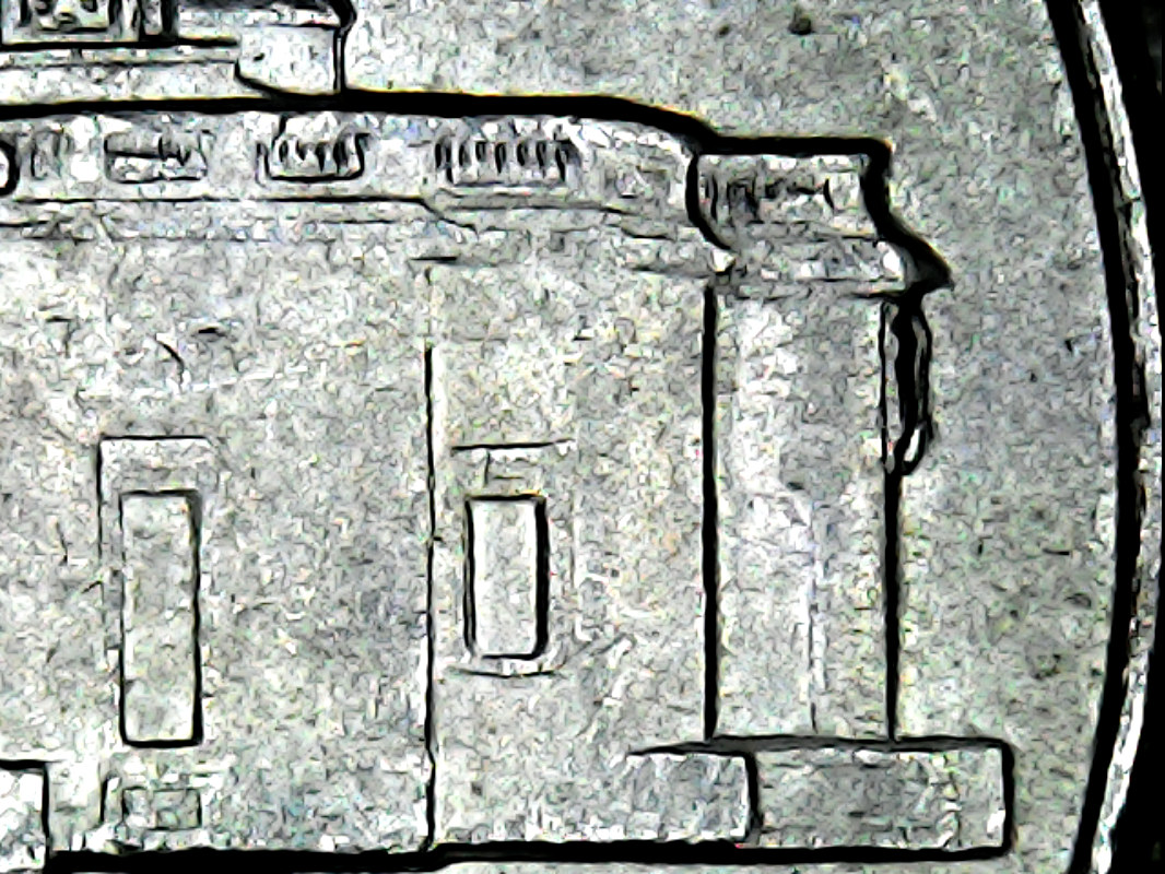 2001-P-Nickel-With-Die-Chip-On-The-Side-Of-The-Monticello