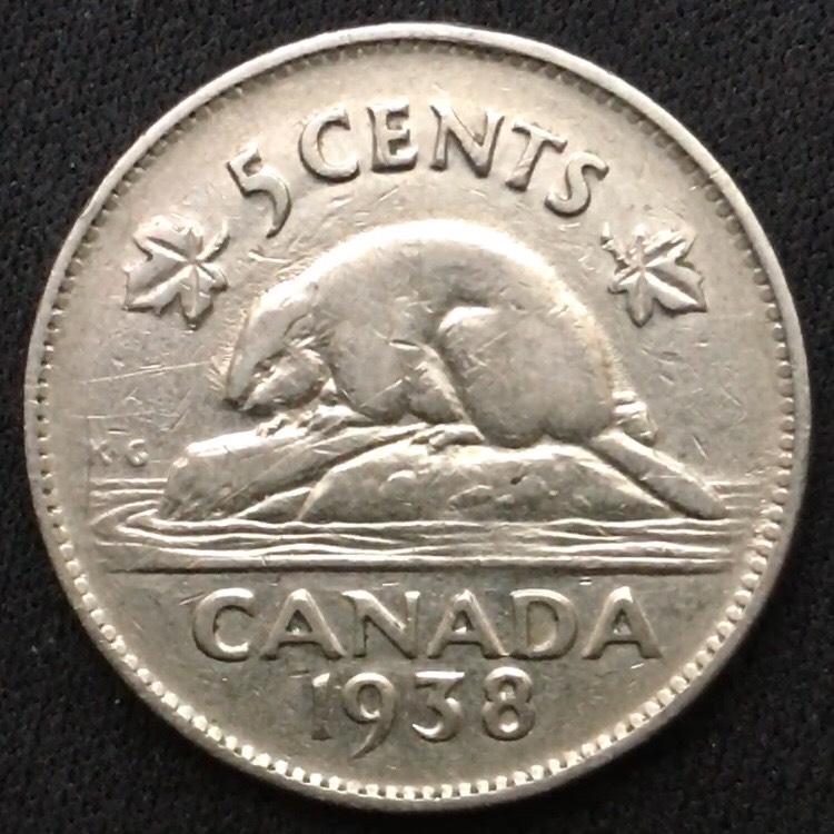 1938-Nickel,-Doubling-Or-Die-Chip-Inside-King-George's-Ear