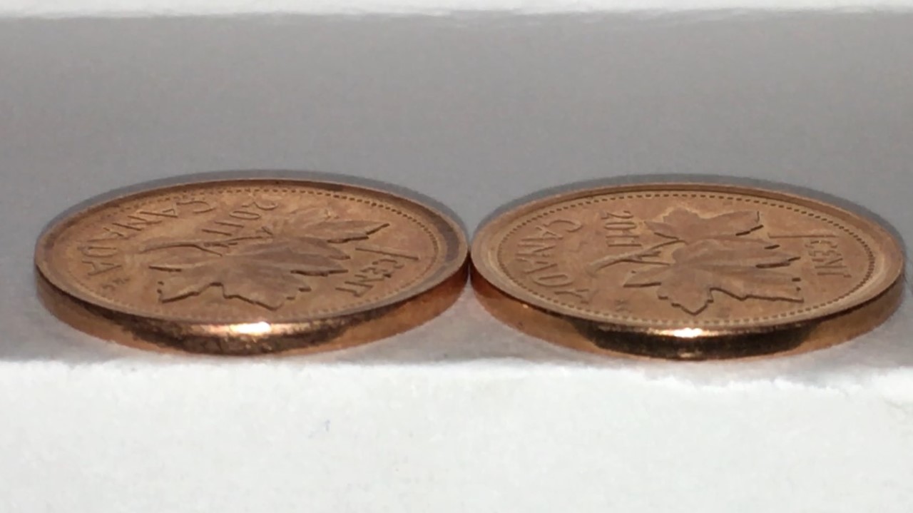 2011-Non-Mag-1-Cent-With-Inverted-Rim,-OBV-And-Rev,-What-Caused-This?