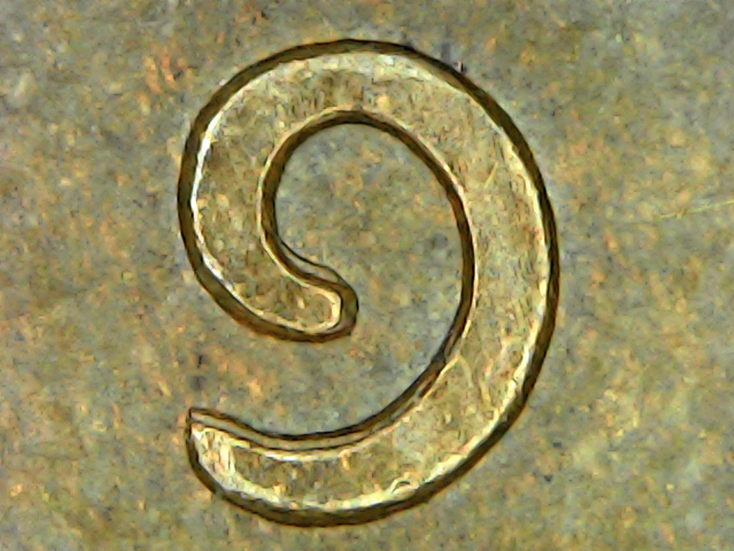 1941-Ireland-Republic-1/2-Penny,-Repunched-9-And-4-Or-Something-Else?