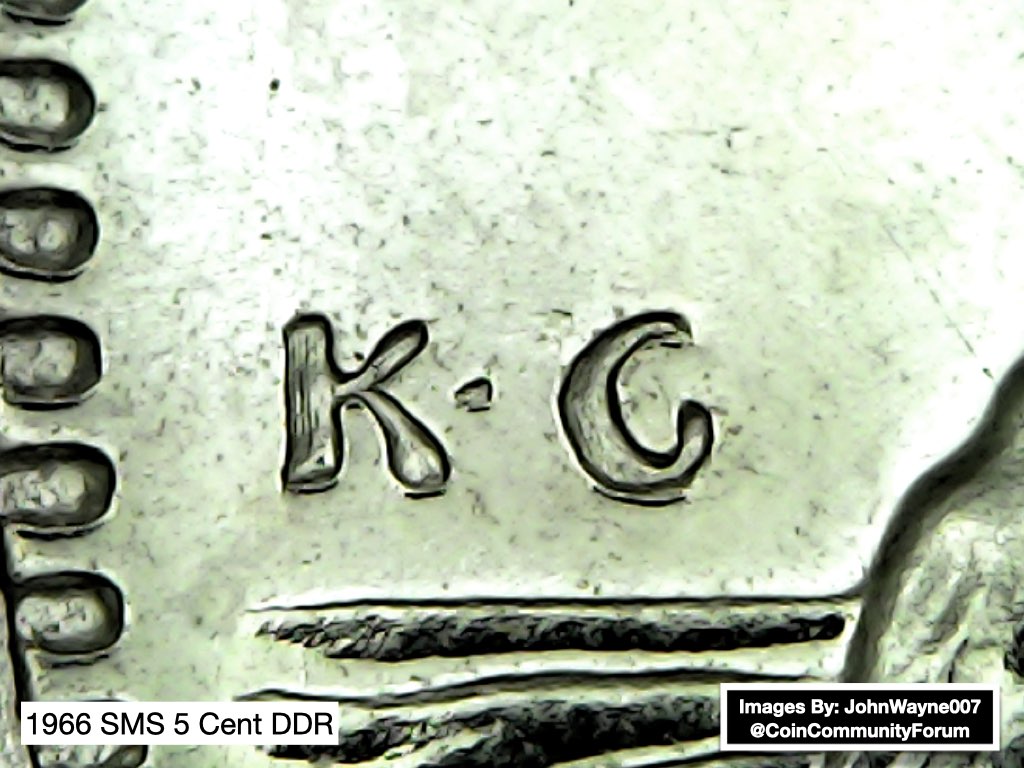 1966-SMS-5-Cent-DDR-And-1966-Circulated-5-Cent-DDR-With-