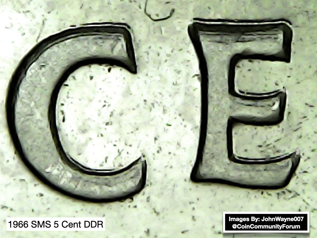 1966-SMS-5-Cent-DDR-And-1966-Circulated-5-Cent-DDR-With-