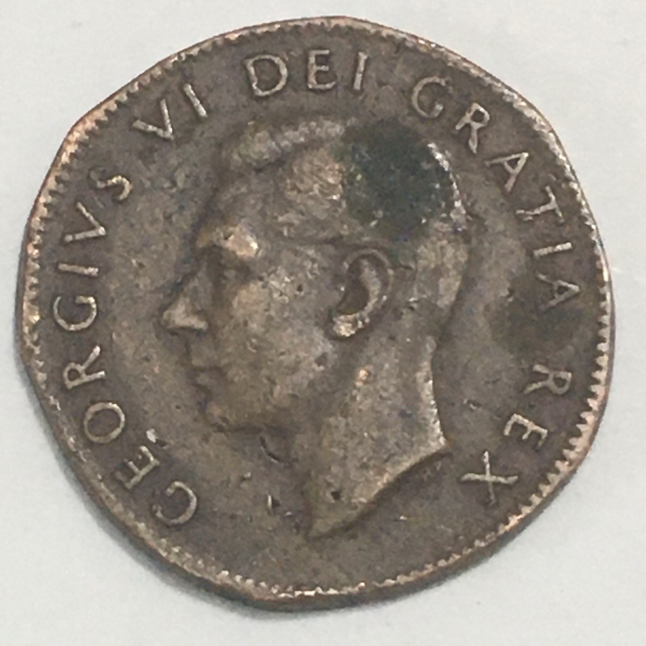 1951-King-George-VI-1-Cent,-Thin-Planchet,-PMD-Or-Something-Else?